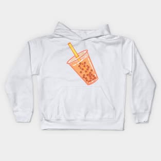 Orange you glad you got toe bean boba Kids Hoodie